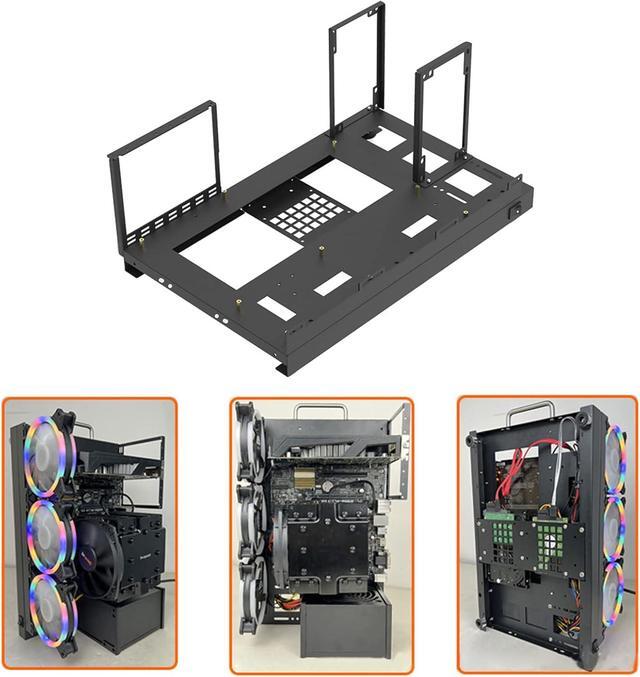Chassis Case Computer Motherboard Case Rack Personality Open Chassis Vertical Overclocking Open Aluminum Frame Chassis Rack