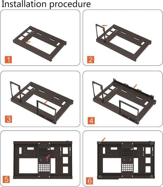 Chassis Case Computer Motherboard Case Rack Personality Open Chassis Vertical Overclocking Open Aluminum Frame Chassis Rack