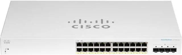 Cisco Business CBS220-24P-4X Ethernet Switch 24 Ports - Manageable - 2 Layer Supported