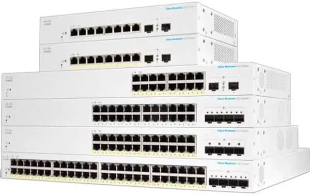 Cisco Business CBS220-8T-E-2G Smart Switch 8 Port GE 2x1G Small Form-Factor Pluggable (SFP) 3-Year Limited Hardware Warranty (CBS220-8T-E-2G)
