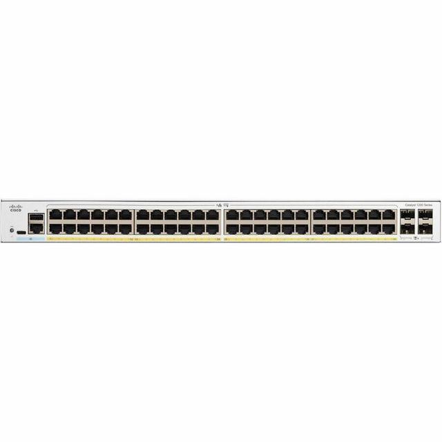 Cisco Catalyst 1200-48P-4G Smart Switch 48 Port GE PoE 4x1GE SFP Limited Lifetime Protection (C1200-48P-4G)