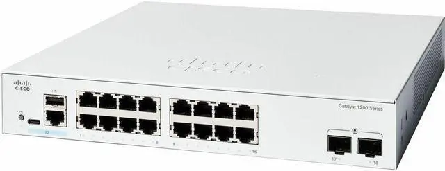 Cisco Catalyst C1200-8T-E-2G Ethernet Switch 10 Ports - Manageable - Gigabit Ethernet - 1000Base-X 10/100/1000Base-T - 3 Layer Supported
