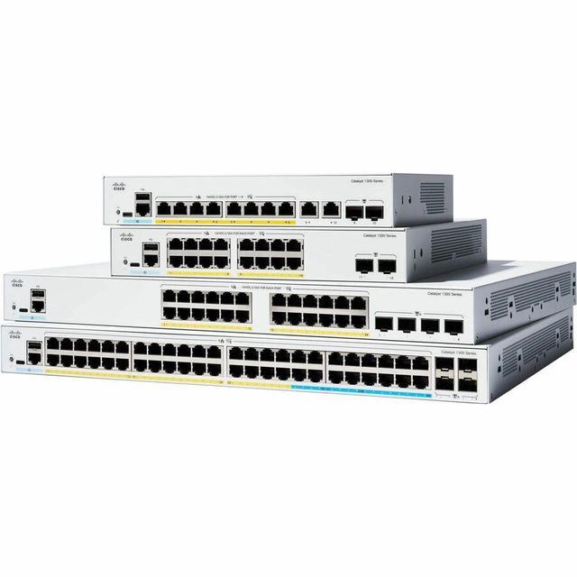 Cisco Catalyst C1300-16FP-2G Ethernet Switch 16 Ports - Manageable - Gigabit Ethernet - 10/100/1000Base-T 1000Base-X - 3 Layer Supported