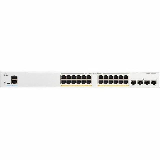 Cisco Catalyst C1300-24FP-4G Ethernet Switch 24 Ports - Manageable - Gigabit Ethernet - 10/100/1000Base-T 1000Base-X - 3 Layer Supported