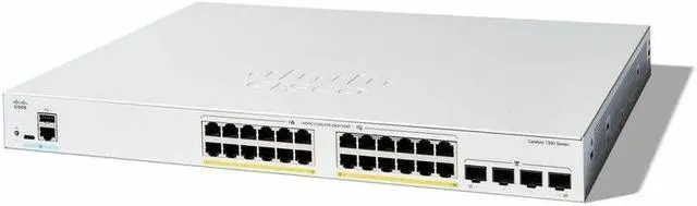 Cisco Catalyst C1300-24FP-4G Ethernet Switch 24 Ports - Manageable - Gigabit Ethernet - 10/100/1000Base-T 1000Base-X - 3 Layer Supported