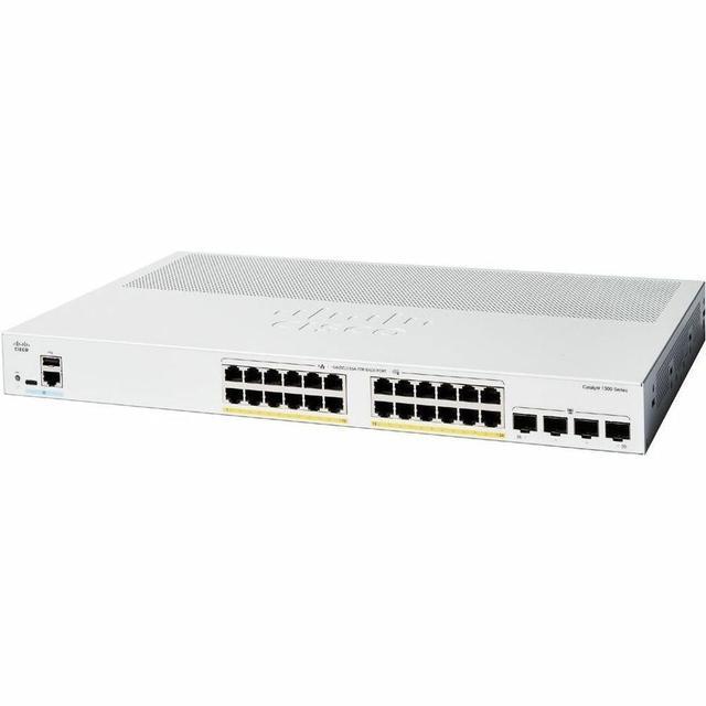 Cisco Catalyst C1300-24P-4G Ethernet Switch 24 Ports Manageable Gigabit Ethernet 10/100/1000Base-T 1000Base-X 3 Layer Supported
