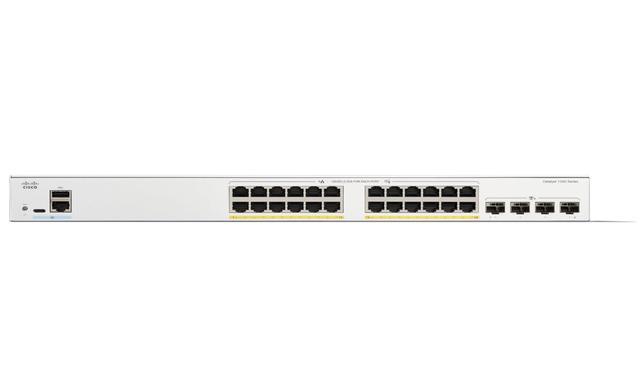 Cisco Catalyst C1300-24P-4X Ethernet Switch 24 Ports - Manageable - 10 Gigabit Ethernet - 10/100/1000Base-T 10GBase-X - 3 Layer Supported