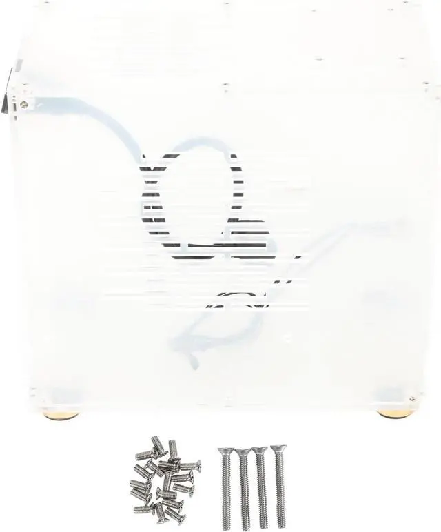 Clear Acrylic ITX Case PC Test Bench Open Air Computer Case 360 Degrees Open Computer Gaming Case