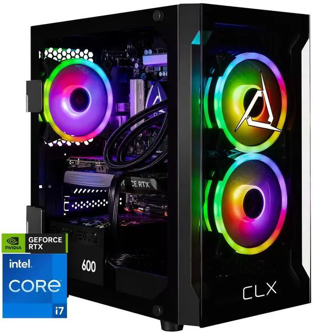 CLX Gaming Desktop - Intel Core i7 14700KF 3.4GHz 20-Core Processor 32GB DDR5 Memory GeForce RTX 4060 Ti 16GB GDDR6 Graphics 1TB NVMe M.2 SSD 4TB HDD WiFi Win 11 Home 64-bit