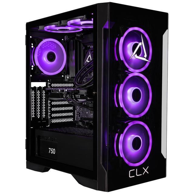 CLX Gaming Desktop - Intel Core I9 14900KF 3.2GHz 24-Core Processor 32GB DDR5 Memory GeForce RTX 4070 SUPER 12GB GDDR6X Graphics 1TB NVMe M.2 SSD 4TB HDD WiFi Win 11 Home 64-bit