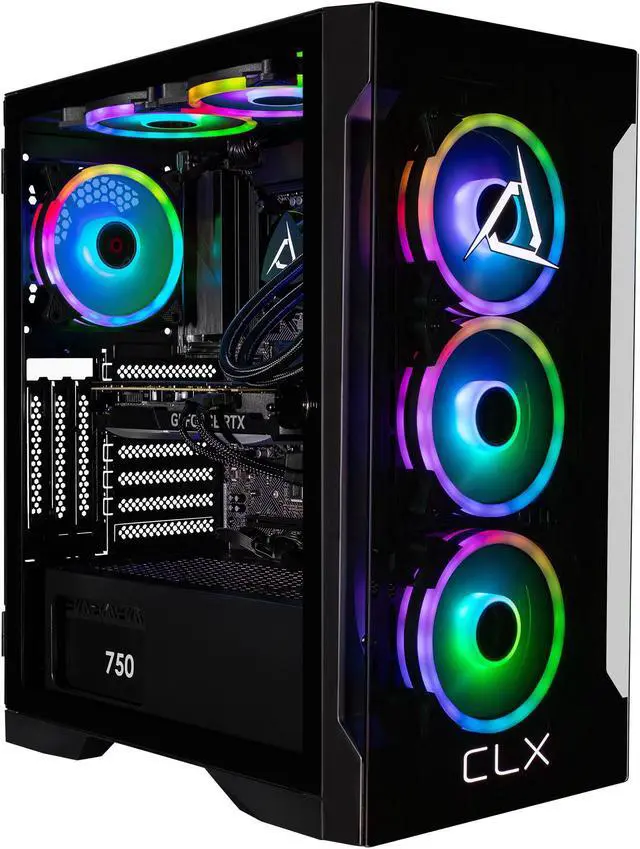 CLX Gaming Desktop - Intel Core i9 14900KF 3.2GHz 24-Core Processor 32GB DDR5 Memory GeForce RTX 4070 SUPER 12GB GDDR6X Graphics 1TB NVMe M.2 SSD 4TB HDD WiFi Win 11 Home 64-bit