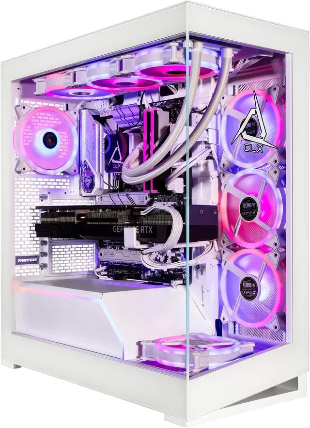 CLX HORUS Gaming Desktop - Intel Core i9 14900KF 3.2GHz 24-Core Processor 64GB DDR5 Memory GeForce RTX 4090 24GB GDDR6X Graphics 2TB NVMe M.2 SSD 6TB HDD WiFi Win 11 Home 64-bit