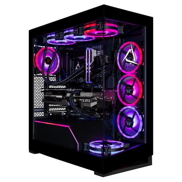 CLX Horus Gaming Desktop - Intel Core Ultra 9 285K 3.7GHz 24-Core Processor 96GB DDR5 Memory GeForce RTX 5080 16GB GDDR7 Graphics 2TB NVMe M.2 SSD 8TB HDD WiFi Win 11 Home 64-bit