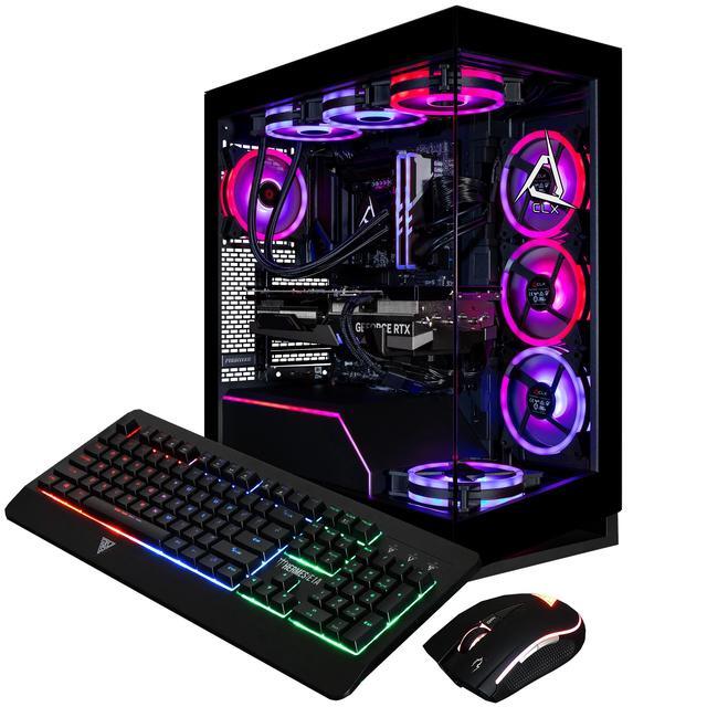 CLX Horus Gaming Desktop - Intel Core Ultra 9 285K 3.7GHz 24-Core Processor 96GB DDR5 Memory RTX 5090 32GB GDDR7 Graphics 2TB NVMe M.2 SSD 8TB HDD WiFi Win 11 Home 64-bit