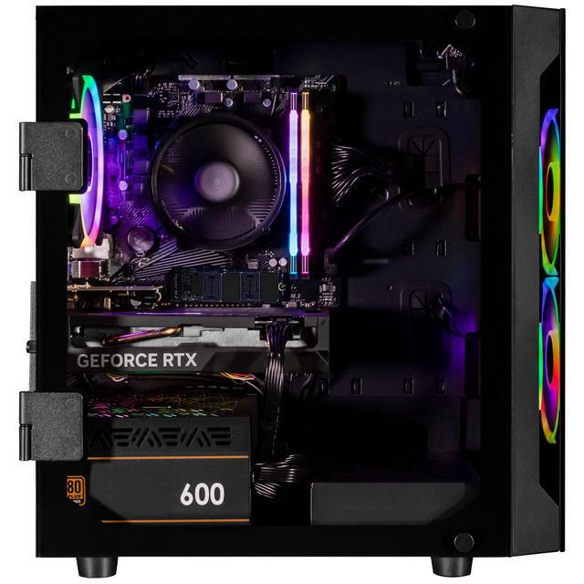 CLX SET Gaming Desktop - AMD Ryzen 5 5500 3.6GHz 6-Core Processor 16GB DDR4 Memory GeForce RTX 4060 8GB GDDR6 Graphics 1TB NVMe M.2 SSD WiFi Win 11 Home 64-bit