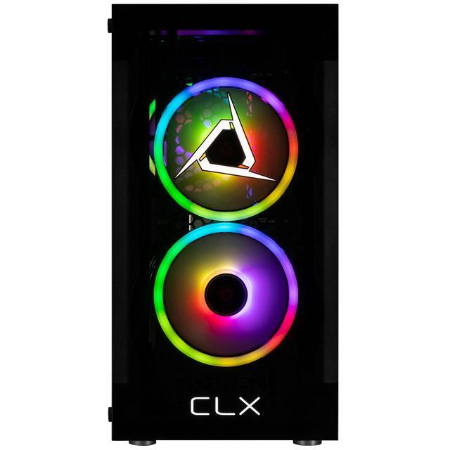 CLX SET Gaming Desktop - AMD Ryzen 5 5500 3.6GHz 6-Core Processor 16GB DDR4 Memory GeForce RTX 4060 8GB GDDR6 Graphics 1TB NVMe M.2 SSD WiFi Win 11 Home 64-bit