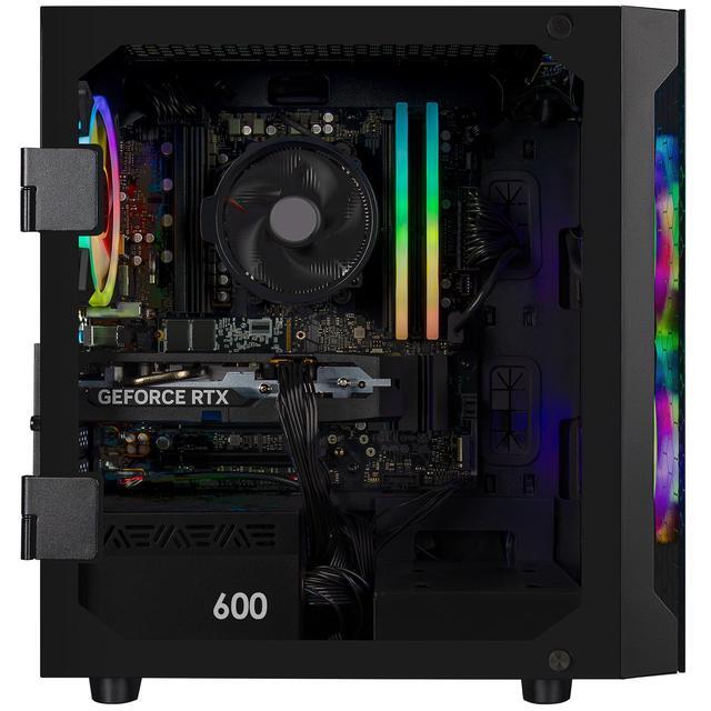 CLX SET Gaming Desktop - AMD Ryzen 5 8400F 4.2GHz 6-Core Processor 32GB DDR5 Memory GeForce RTX 5060 8GB GDDR7 Graphics 2TB NVMe M.2 SSD WiFi Win 11 Home 64-bit