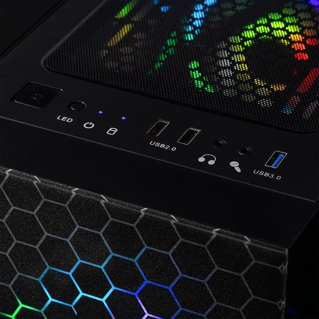 CLX SET Gaming Desktop - AMD Ryzen 5 8400F 4.2GHz 6-Core Processor 32GB DDR5 Memory GeForce RTX 5060 8GB GDDR7 Graphics 2TB NVMe M.2 SSD WiFi Win 11 Home 64-bit