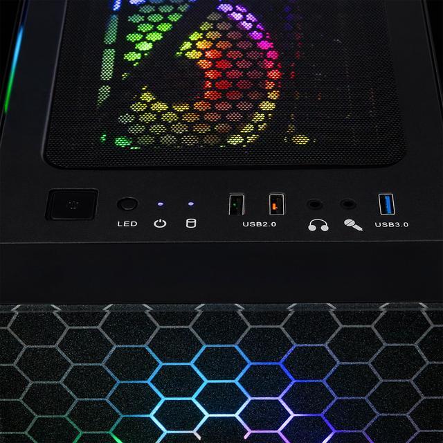 CLX SET Gaming Desktop - AMD Ryzen 5 9600X 3.9GHz 6-Core Processor 32GB DDR5 Memory GeForce RTX 4060 8GB GDDR6 Graphics 1TB NVMe M.2 SSD WiFi Win 11 Home 64-bit