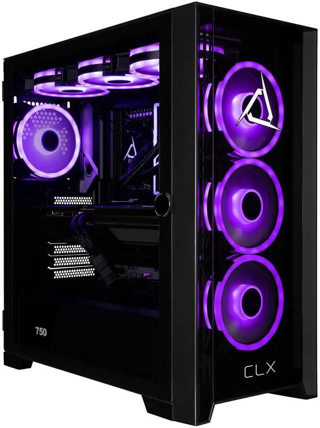 CLX SET Gaming Desktop - AMD Ryzen 7 7800X3D 4.2GHz 8-Core Processor 32GB DDR5 Memory Radeon RX 9070 XT 16GB GDDR6 Graphics 2TB NVMe M.2 SSD WiFi Win 11 Home 64-bit