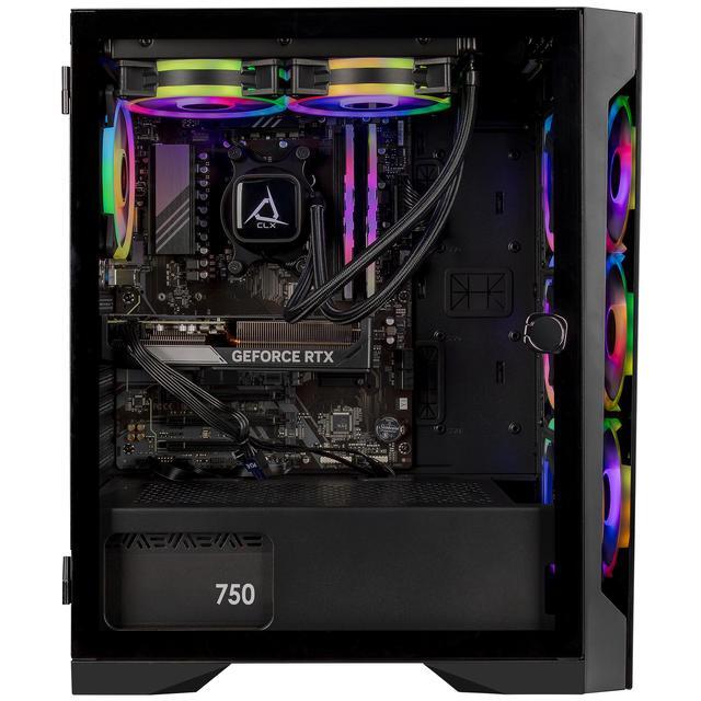 CLX SET Gaming Desktop - AMD Ryzen 7 9700X 3.8GHz 8-Core Processor 32GB DDR5 Memory GeForce RTX 5060 Ti 16GB GDDR7 Graphics 2TB NVMe M.2 SSD WiFi Win 11 Home 64-bit