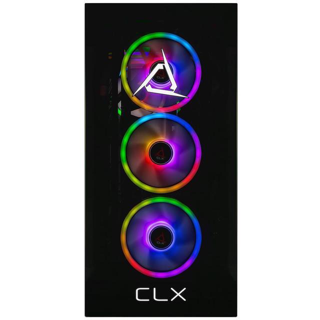 CLX SET Gaming Desktop - AMD Ryzen 7 9700X 3.8GHz 8-Core Processor 32GB DDR5 Memory GeForce RTX 5060 Ti 16GB GDDR7 Graphics 2TB NVMe M.2 SSD WiFi Win 11 Home 64-bit