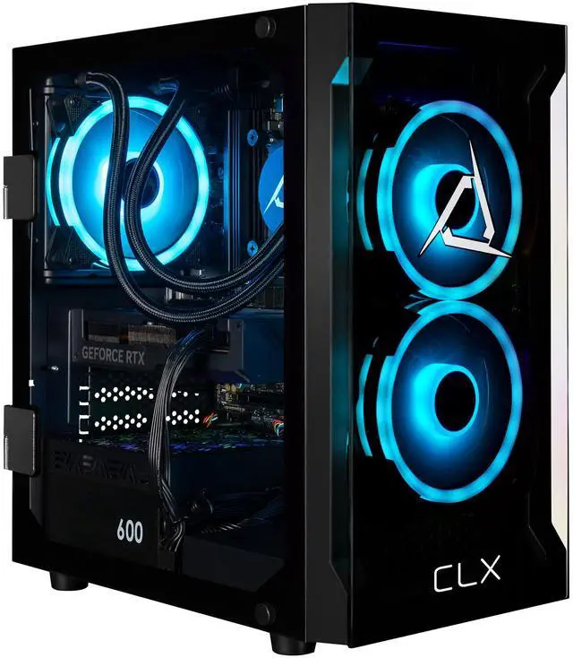CLX SET Gaming Desktop - AMD Ryzen 7 9700X 3.8GHz 8-Core Processor 32GB DDR5 Memory GeForce RTX 4070 SUPER 12GB GDDR6X Graphics 1TB NVMe M.2 SSD WiFi Win 11 Home 64-bit