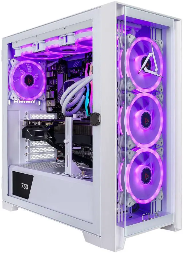 CLX SET Gaming Desktop - AMD Ryzen 9 9900X 4.4GHz 12-Core Processor 32GB DDR5 Memory Radeon RX 9070 XT 16GB GDDR6 Graphics 2TB NVMe M.2 SSD WiFi Win 11 Home 64-bit