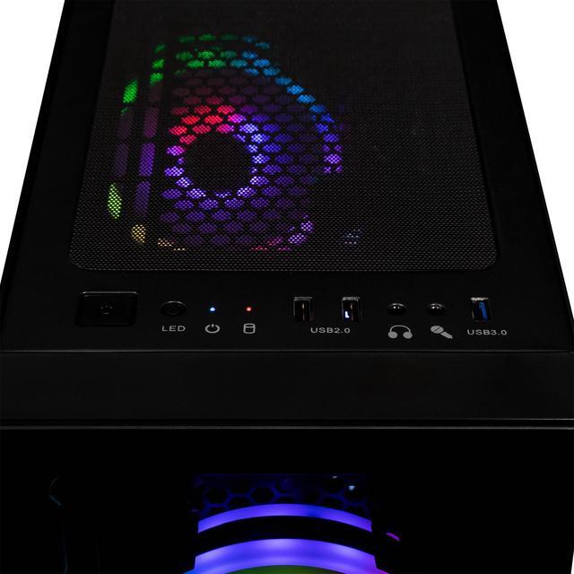 CLX SET Gaming Desktop - Intel Core I5 14400F 2.5GHz 10-Core Processor 32GB DDR5 Memory GeForce RTX 5060 Ti 8GB GDDR7 Graphics 2TB NVMe M.2 SSD WiFi Win 11 Home 64-bit