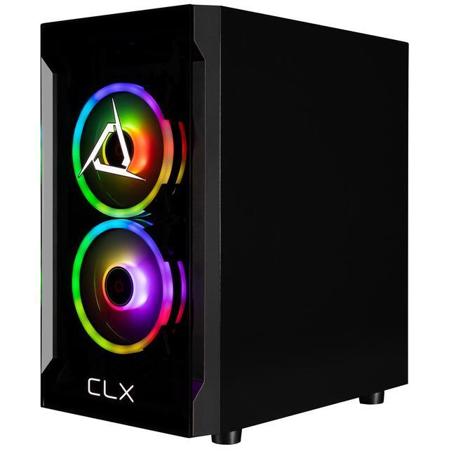 CLX SET Gaming Desktop - Intel Core I5 14400F 2.5GHz 10-Core Processor 32GB DDR5 Memory GeForce RTX 5060 Ti 8GB GDDR7 Graphics 2TB NVMe M.2 SSD WiFi Win 11 Home 64-bit
