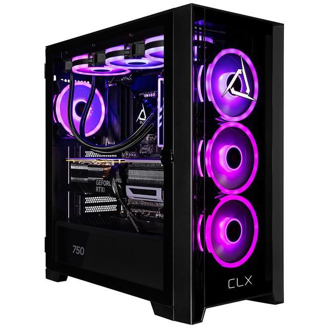 CLX SET Gaming Desktop - Intel Core Ultra 7 265F 2.4GHz 20-Core Processor 32GB DDR5 Memory GeForce RTX 5070 12GB GDDR7 Graphics 2TB NVMe M.2 SSD WiFi Win 11 Home 64-bit