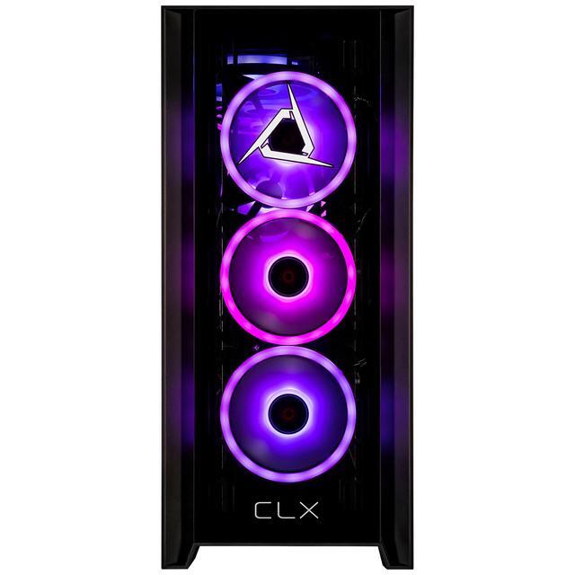 CLX SET Gaming Desktop - Intel Core Ultra 7 265F 2.4GHz 20-Core Processor 32GB DDR5 Memory GeForce RTX 5070 12GB GDDR7 Graphics 2TB NVMe M.2 SSD WiFi Win 11 Home 64-bit