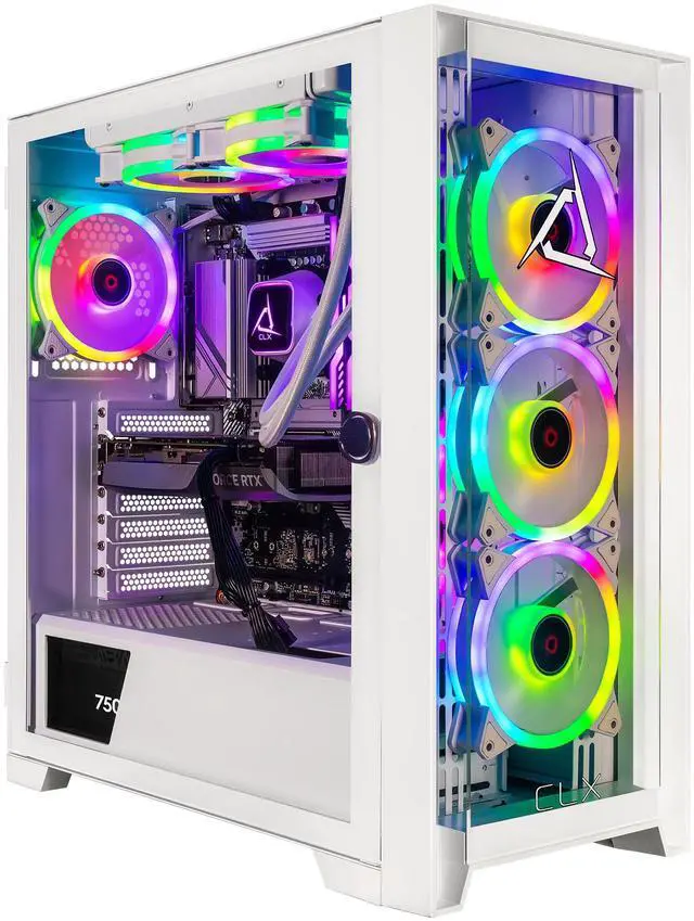 CLX SET Gaming Desktop - Intel Core Ultra 7 265KF 3.9GHz 20-Core Processor 64GB DDR5 Memory GeForce RTX 5060 Ti 16GB GDDR7 Graphics 2TB NVMe M.2 SSD WiFi Win 11 Home 64-bit