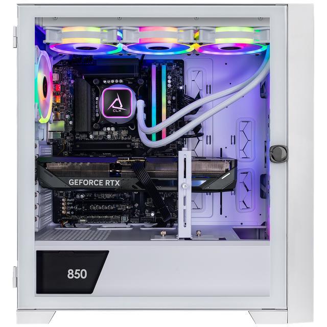 CLX SET Gaming Desktop - Intel Core Ultra 9 285K 3.7GHz 24-Core Processor 64GB DDR5 Memory GeForce RTX 5070 12GB GDDR7 Graphics 2TB NVMe M.2 SSD 4TB HDD WiFi Win 11 Home 64-bit