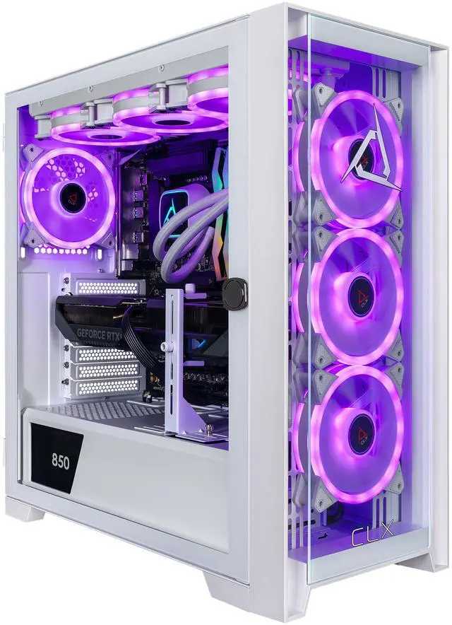 CLX SET Gaming Desktop - Intel Core Ultra 9 285K 3.7GHz 24-Core Processor 64GB DDR5 Memory GeForce RTX 5070 12GB GDDR7 Graphics 2TB NVMe M.2 SSD 4TB HDD WiFi Win 11 Home 64-bit