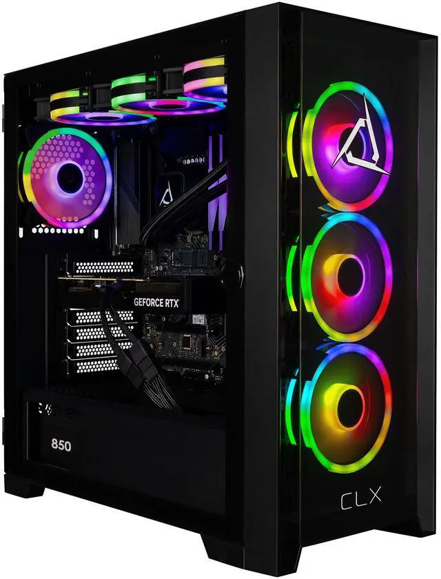 CLX SET Gaming Desktop - Intel Core Ultra 9 285K 3.7GHz 24-Core Processor 64GB DDR5 Memory RTX 5090 32GB GDDR7 Graphics 2TB NVMe M.2 SSD 4TB HDD WiFi Win 11 Home 64-bit