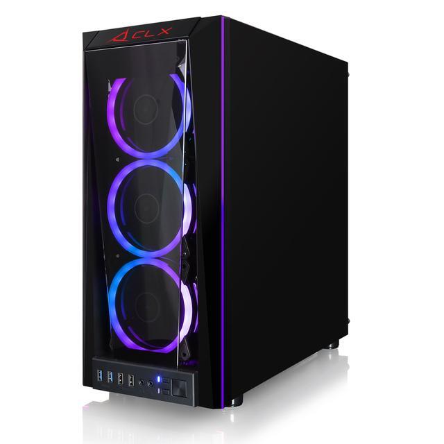 CLX SET Gaming Desktop - Liquid Cooled AMD Ryzen 9 5900X 3.7GHz 12-Core Processor 32GB DDR4 Memory GeForce RTX 3060 12GB GDDR6 Graphics 500GB SSD 4TB HDD WiFi Windows 11 Home 64-bit