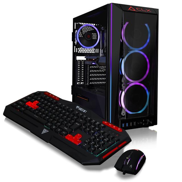 CLX SET Gaming Desktop - Liquid Cooled AMD Ryzen 9 5900X 3.7GHz 12-Core Processor 32GB DDR4 Memory GeForce RTX 3060 12GB GDDR6 Graphics 500GB SSD 4TB HDD WiFi Windows 11 Home 64-bit