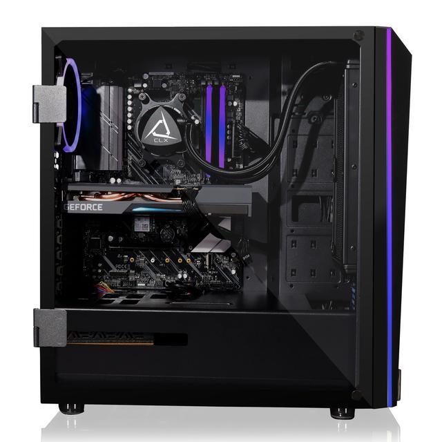 CLX SET Gaming Desktop - Liquid Cooled AMD Ryzen 9 5900X 3.7GHz 12-Core Processor 32GB DDR4 Memory GeForce RTX 3060 12GB GDDR6 Graphics 500GB SSD 4TB HDD WiFi Windows 11 Home 64-bit