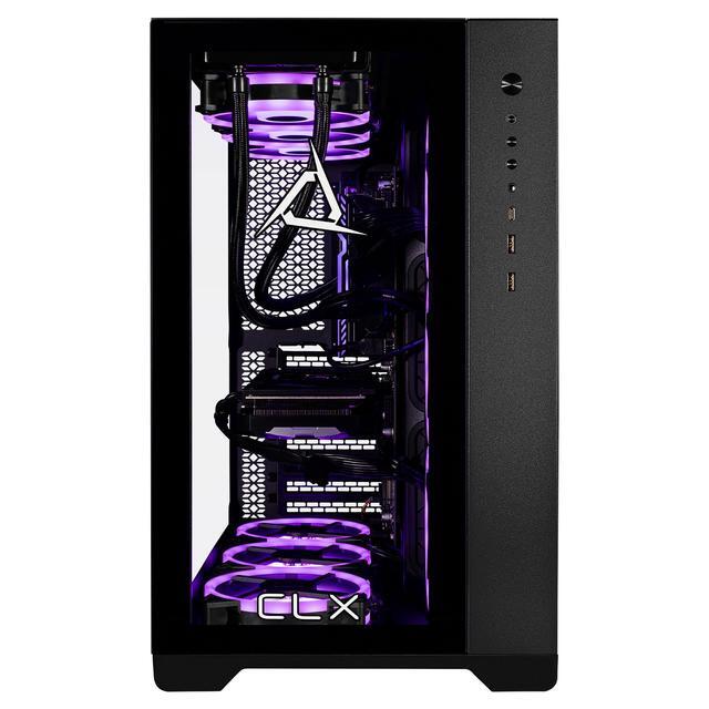 CLX SET Gaming Desktop - Liquid Cooled Intel I9 13900KF 3.0GHz 24-Core Processor 64GB DDR5-5600 Memory GeForce RTX 4070 12GB GDDR6X Graphics 2TB NVMe M.2 SSD 6TB HDD WiFi Windows 11 Home