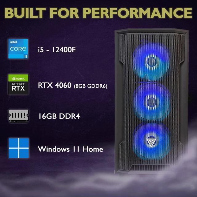Cobratype Anaconda Gaming PC - Intel Core I5-12400F RTX 4060 16 GB DDR4 RAM 1 TB NVMe Windows 11 Home - Gaming Desktop