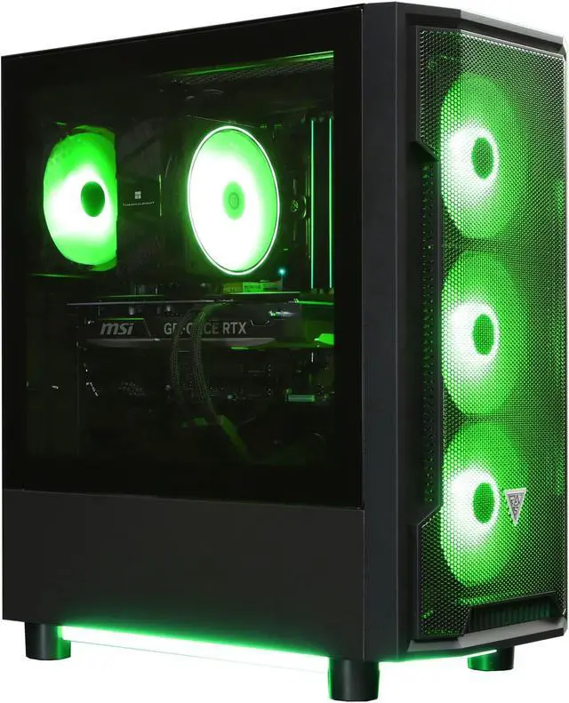 Cobratype Gaming PC Desktop Ryzen 7 5700X (8 Core up to 4.6GHz 7nm) 32GB DDR4 1TB SSD NVMe NVIDIA RTX 4060 Wi-Fi Windows 11 Home 64-bit Gaming PC