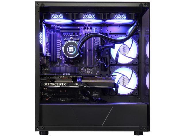 Cobratype Titanoboa Gaming PC Desktop - AMD Ryzen 7 5700X 3.4 GHz 8-Core 32GB DDR4 RAM 1TB NVMe SSD RTX 4060 8GB 360mm Liquid-Cooled AIO RGB Fans WIFI &Bluetooth Win 11 Pro 64bit