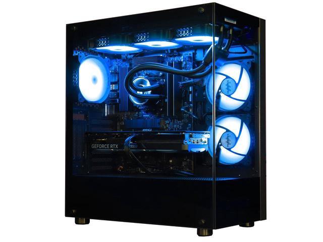 Cobratype Titanoboa Gaming PC Desktop - AMD Ryzen 7 5700X 3.4 GHz 8-Core 32GB DDR4 RAM 1TB NVMe SSD RTX 4060 8GB 360mm Liquid-Cooled AIO RGB Fans WIFI &Bluetooth Win 11 Pro 64bit