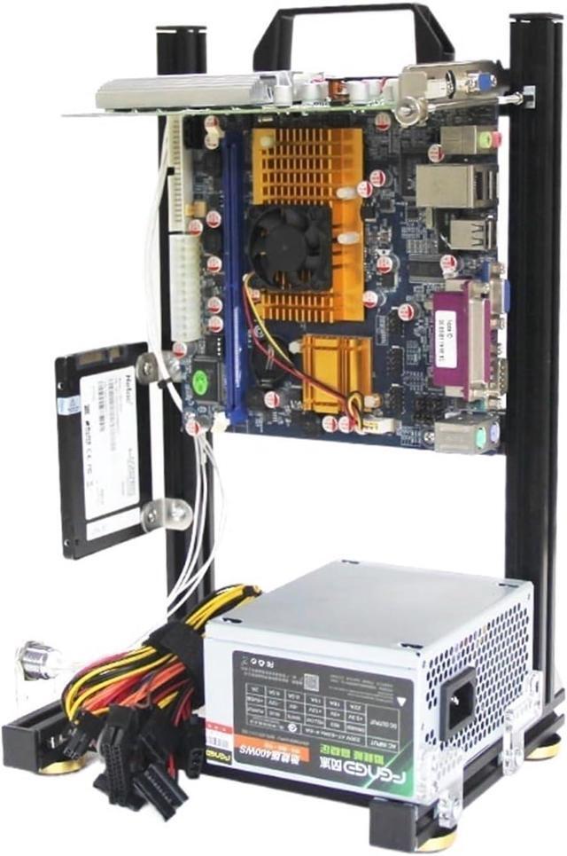 Computer Case Gamer Cabinet ITX MATX ATX Portable Vertical PC Case Open Frame Rack DIY Cooler Computer Gaming Chassis Desktop Dynamic(MATX) 1