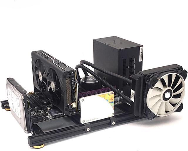 Computer Case Personalized Open PC Case Frame ITX MATX ATX Desktop Computer Chassis Rack Horizontal Cooling DIY Gamer Cabinet Dynamic(ATX Case) 1
