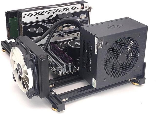 Computer Case Personalized Open PC Case Frame ITX MATX ATX Desktop Computer Chassis Rack Horizontal Cooling DIY Gamer Cabinet Dynamic(ATX Case) 1