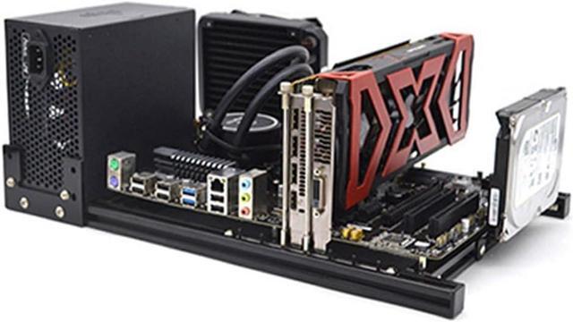 Computer Case Personalized Open PC Case Frame ITX MATX ATX Desktop Computer Chassis Rack Horizontal Cooling DIY Gamer Cabinet Dynamic(ITX Case) 1