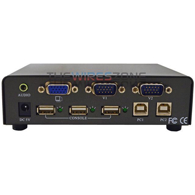 ConnectGear UG102 2-Port Audio KVM Switch