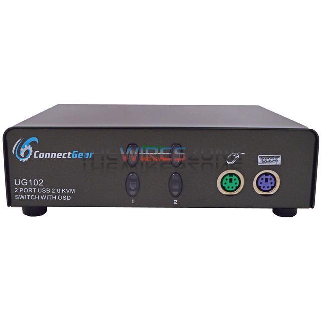 ConnectGear UG102 2-Port Audio KVM Switch